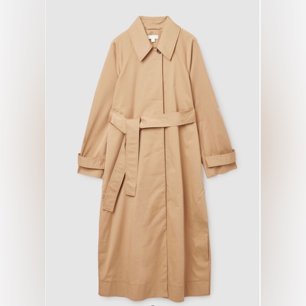 COS Beige Relaxed Fit Trench Coat
